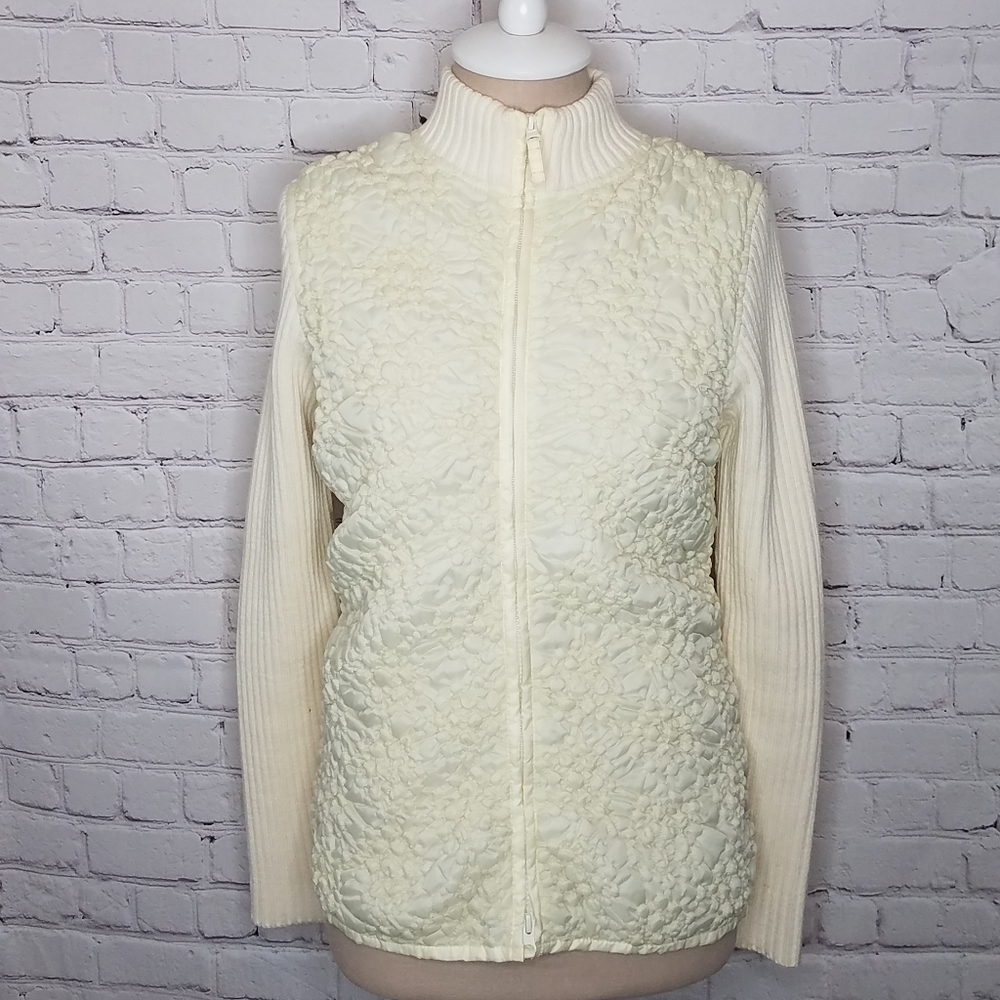 Peter Martin Sweater Jacket Puffer Front Size Smal